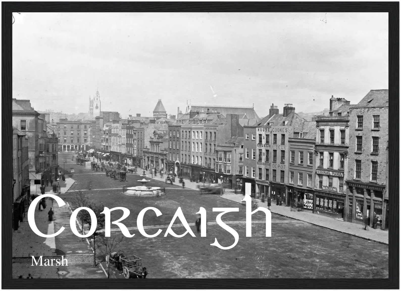 Framed Irish place name print