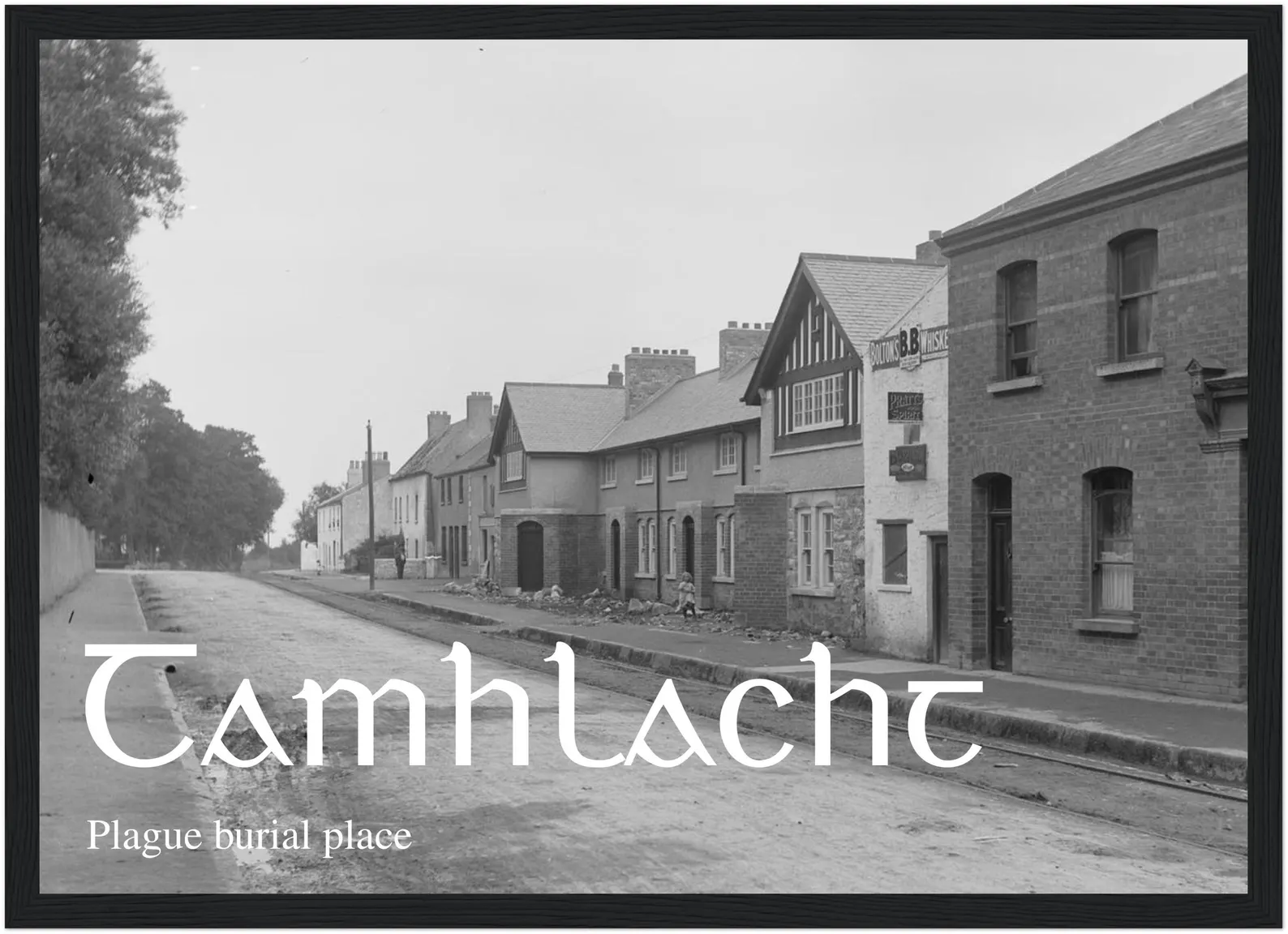 Framed Irish place name print